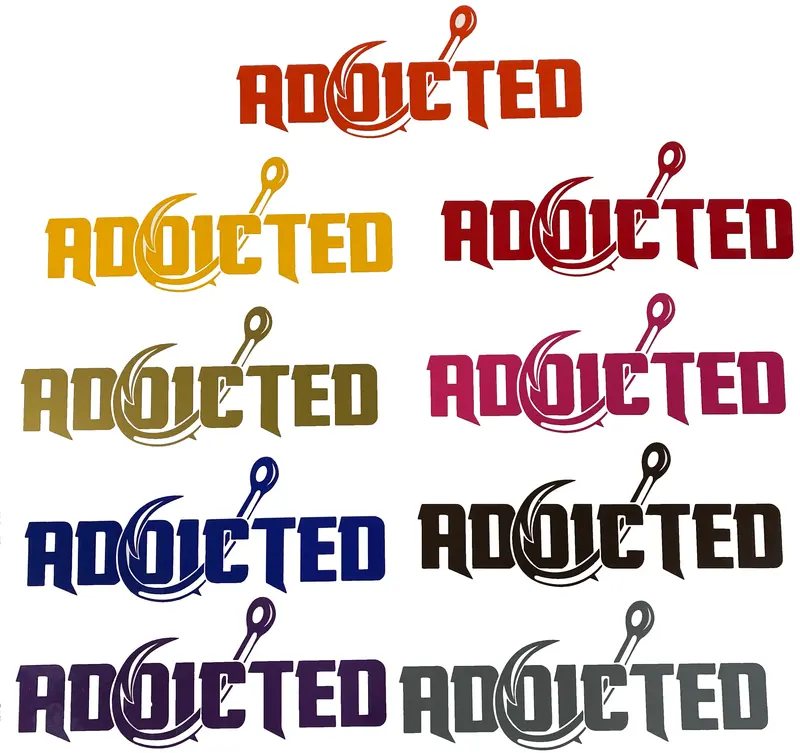 Custom-Color Addicted 10-Inch Decal