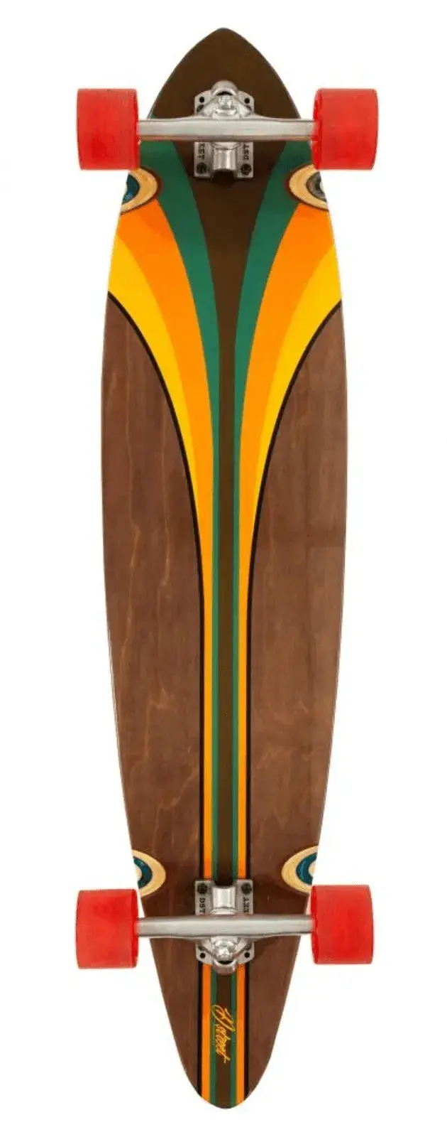 D Street 40″ Malibu-Style Pintail Longboard