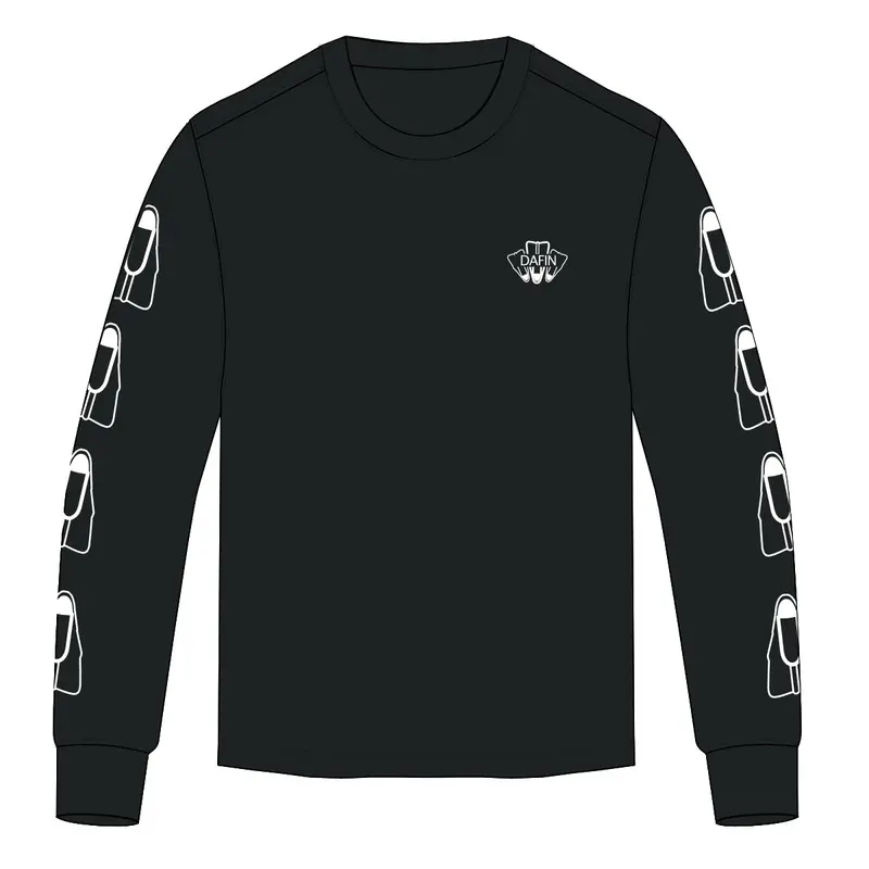 DaFin Da Repeat Black Crewneck Fleece