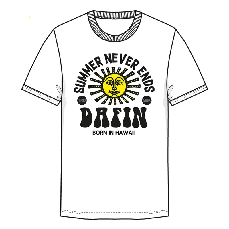 DaFin Hendrix Graphic T-Shirt – Crisp White
