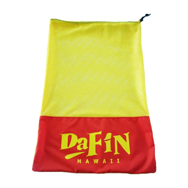 DaFin Red and Yellow Mesh Fin Carry Bag