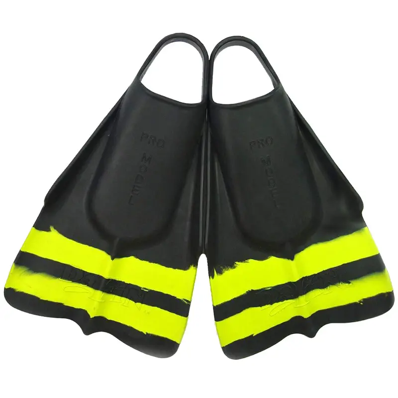 DaFin Slyde Black and Yellow Fins