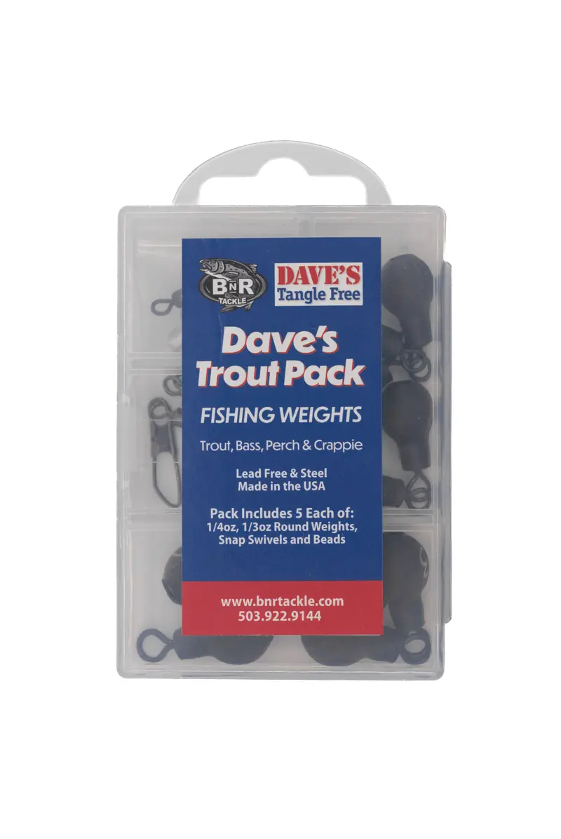 Dave’s Tangle TROUT Weight Collection