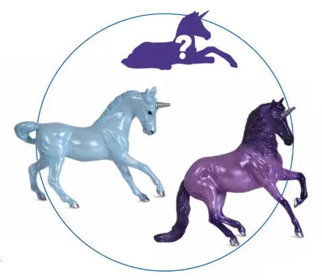 Dazzling Cliffs Unicorn Foal Surprise Collection (1:32) #B-SM-10297