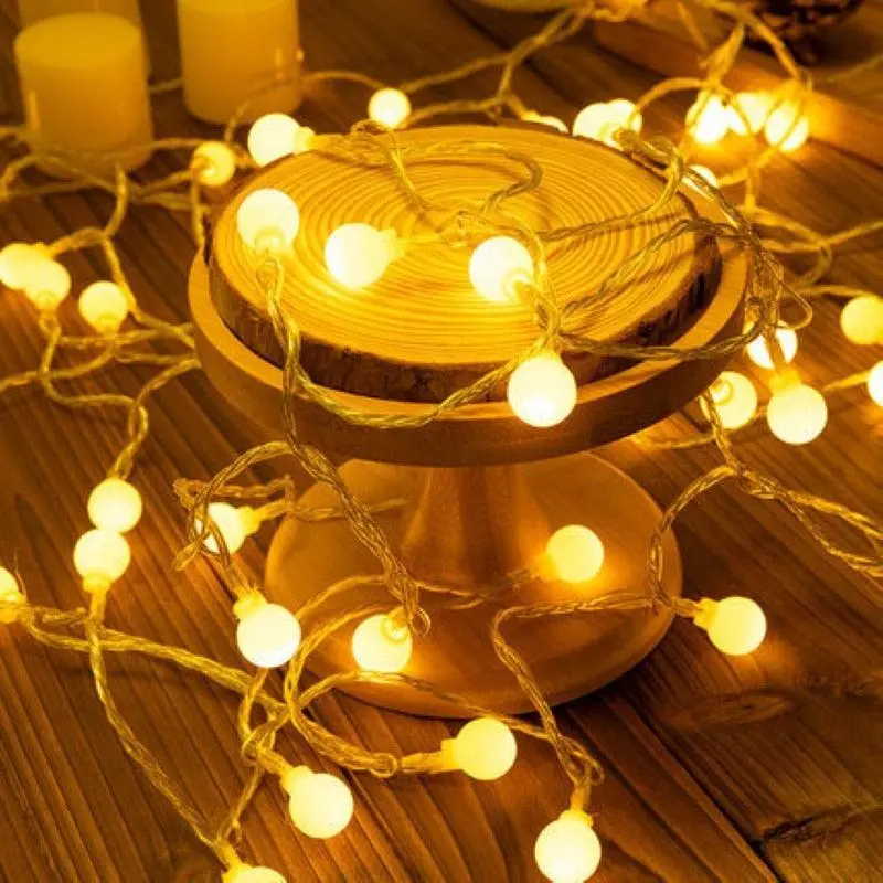 Decorative LED String Lights – USB/Battery-Powered for Tents & Campsites