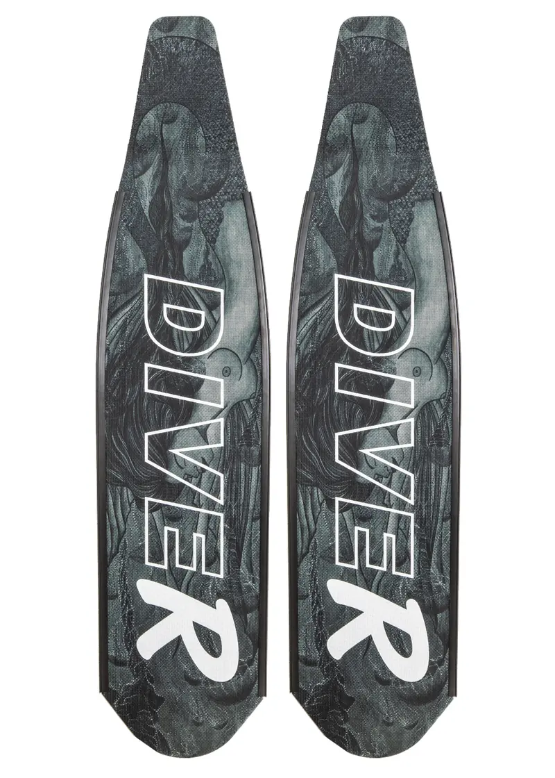 DiveR Carbon Fins – Mermaid Design