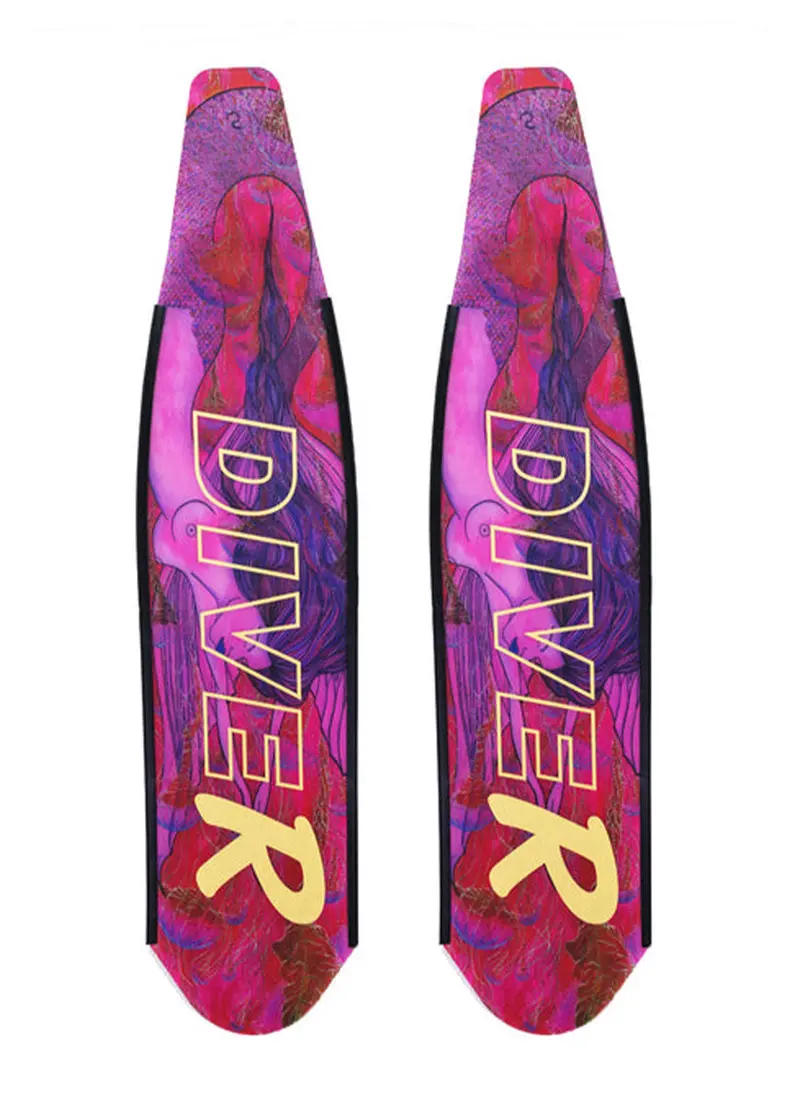 DiveR Mermaid Carbon Fiber Spearfishing Fin Blades