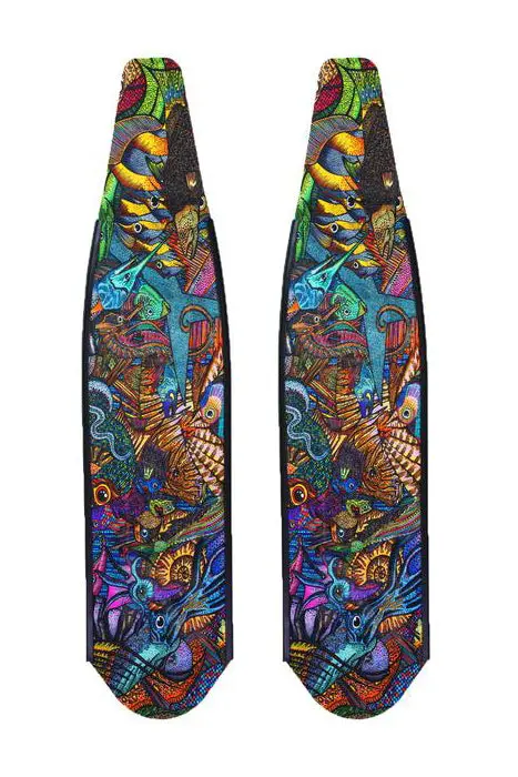DiveR Reef Life Carbon Fiber Spearfishing Fin Blades