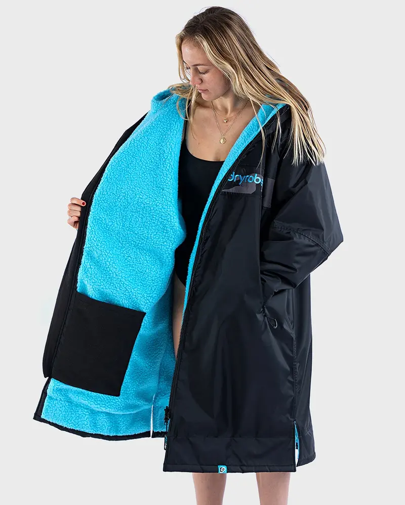 Dryrobe Advance Long-Sleeve Remix Robe – Black, Navy & Camo