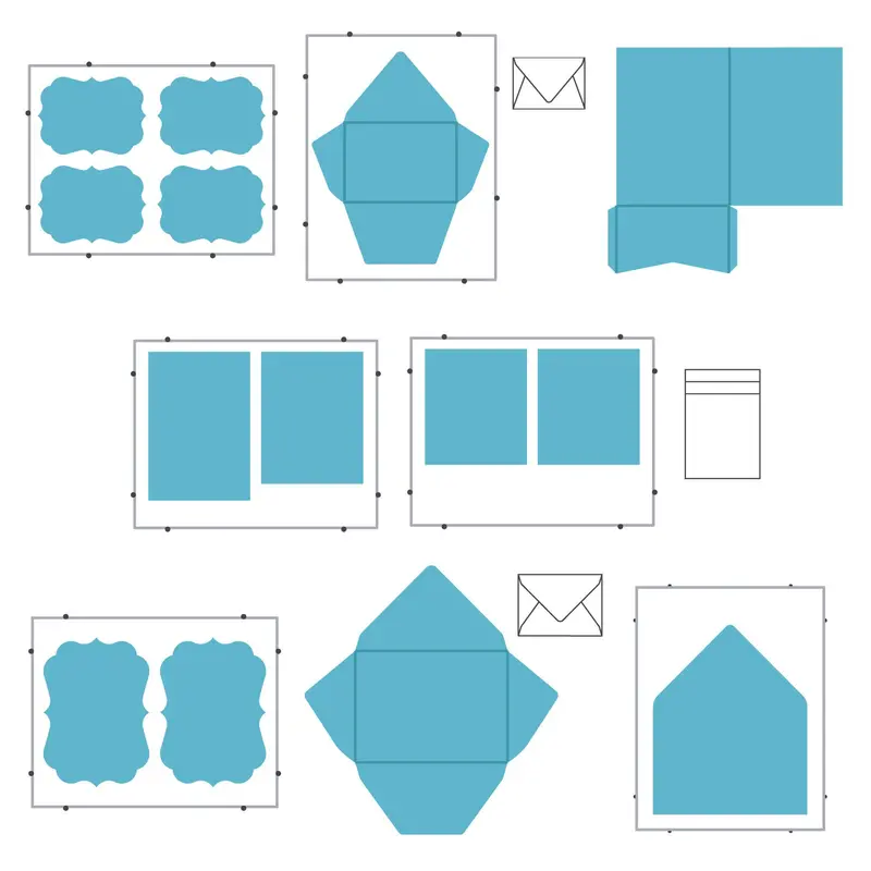 Elegant Wedding Invitation Die Kit #2