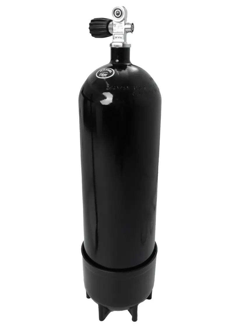 Faber 12.2L Standard-Profile 232-Bar Aluminum Scuba Tank – Boot + Valve Included