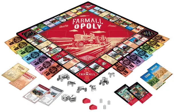 Farmall Themed Monopoly Board Game – Vintage Tractor Edition
