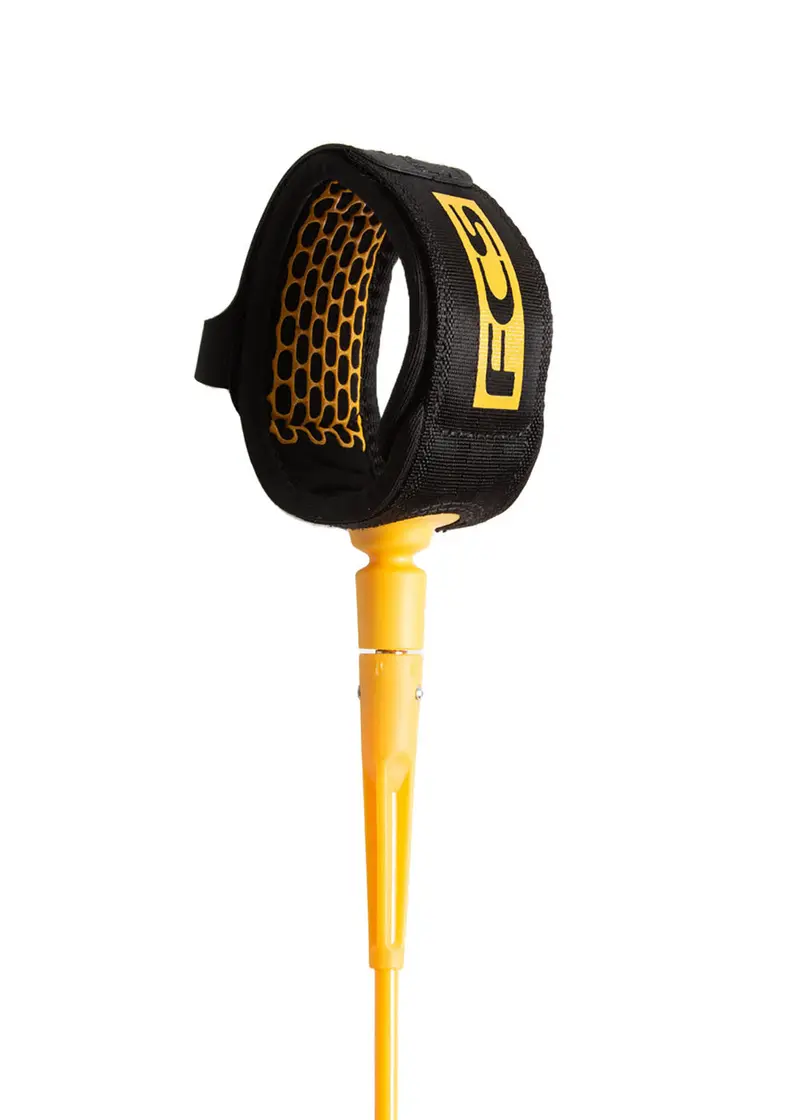 FCS Essential All-Round Surfboard Leash – 6ft (Compact Design)