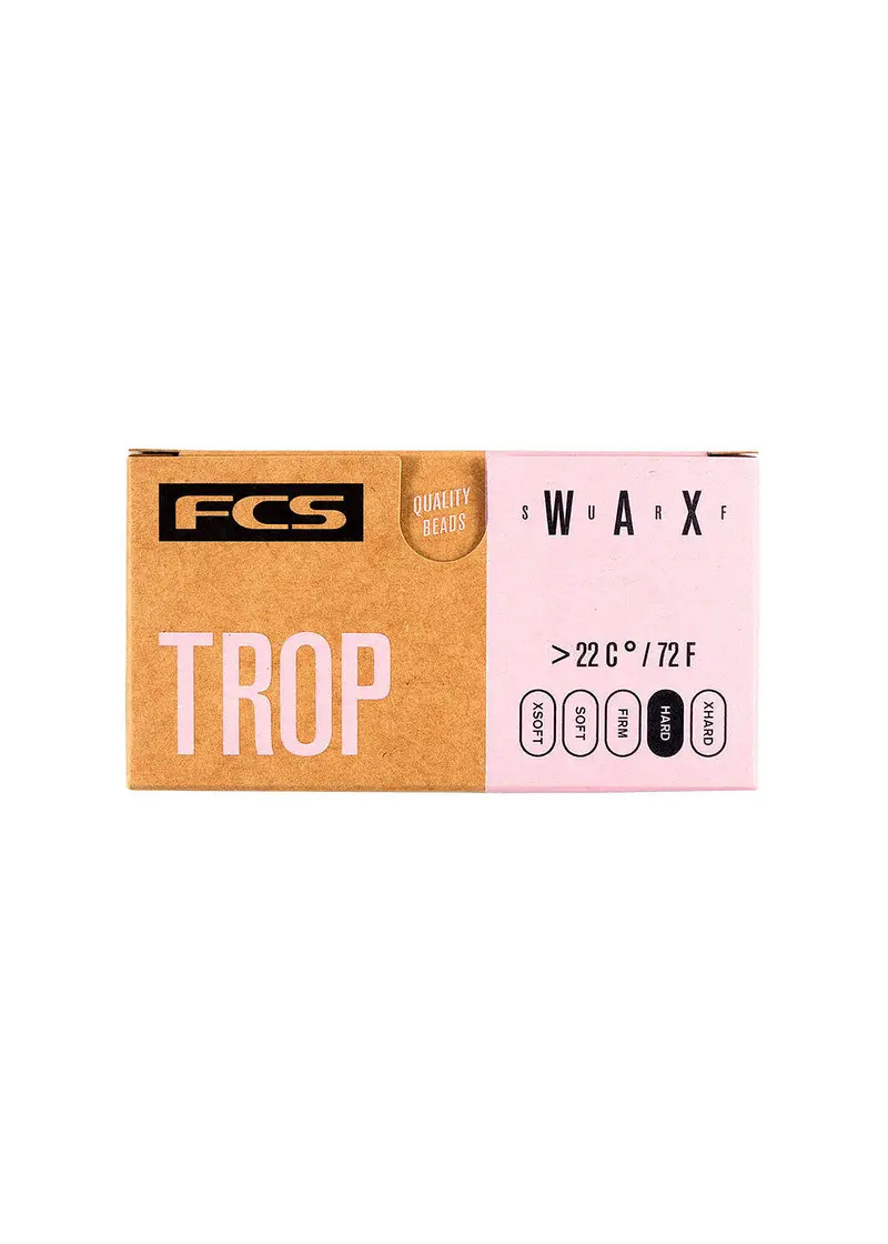FCS Tropical-Formula Surfboard Wax for Warm Water Conditions
