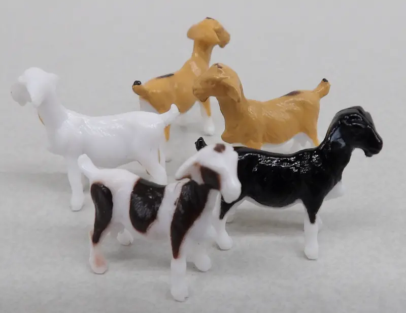 Five-Piece Goat Miniature Set – 1:64 Scale #12742A