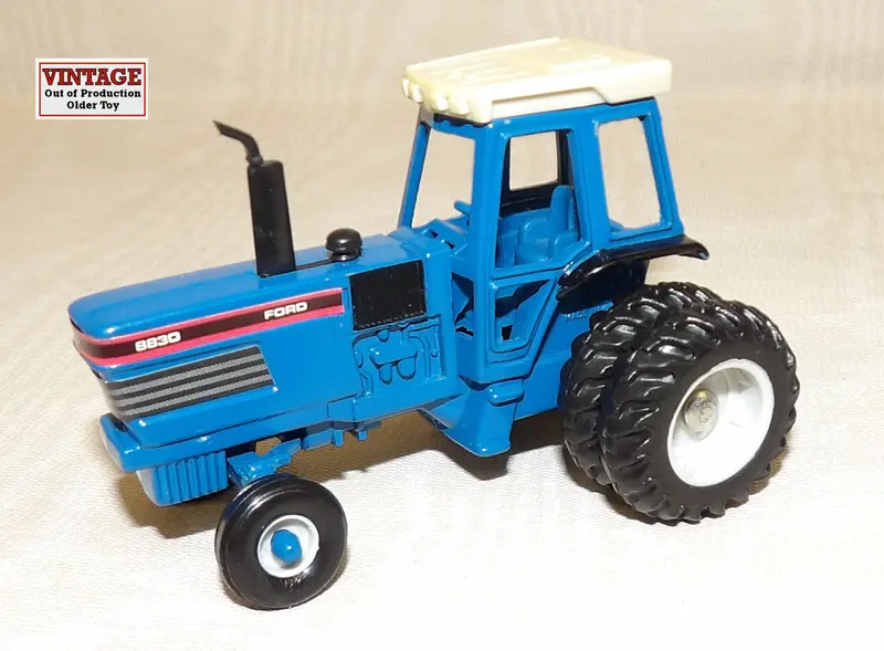 Ford 8830 Dual-Tire Tractor Model – 1:64 Die-Cast Farm Vehicle, No Box, Sold As-Is