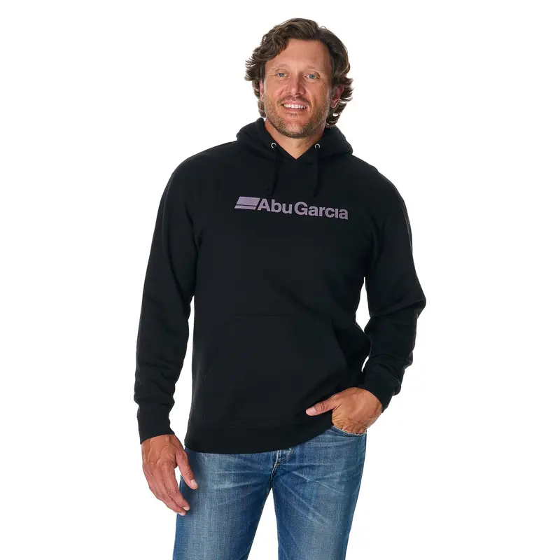 Front-Logo Fleece Hoodie – Casual Pullover Style