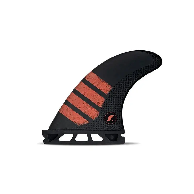 Futures F4 Alpha Thruster Tri Fin Set – Small, Black & Red