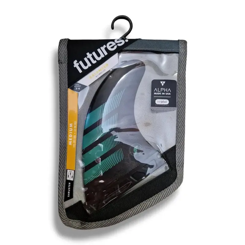Futures F6 Alpha Thruster Tri Fin Set – Medium, Carbon Composite