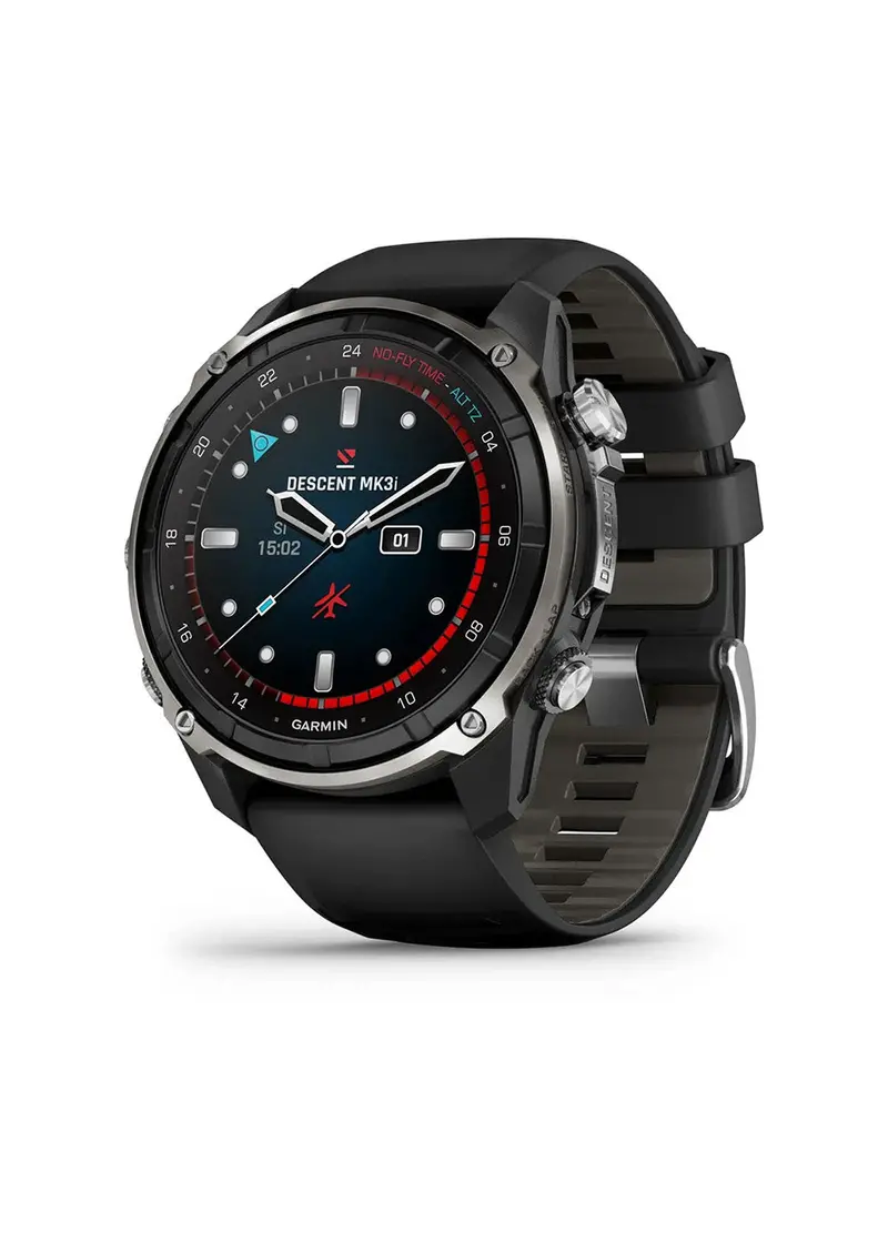 Garmin Descent MK3i Titanium Dive Computer – 51mm Silver/Black PVD