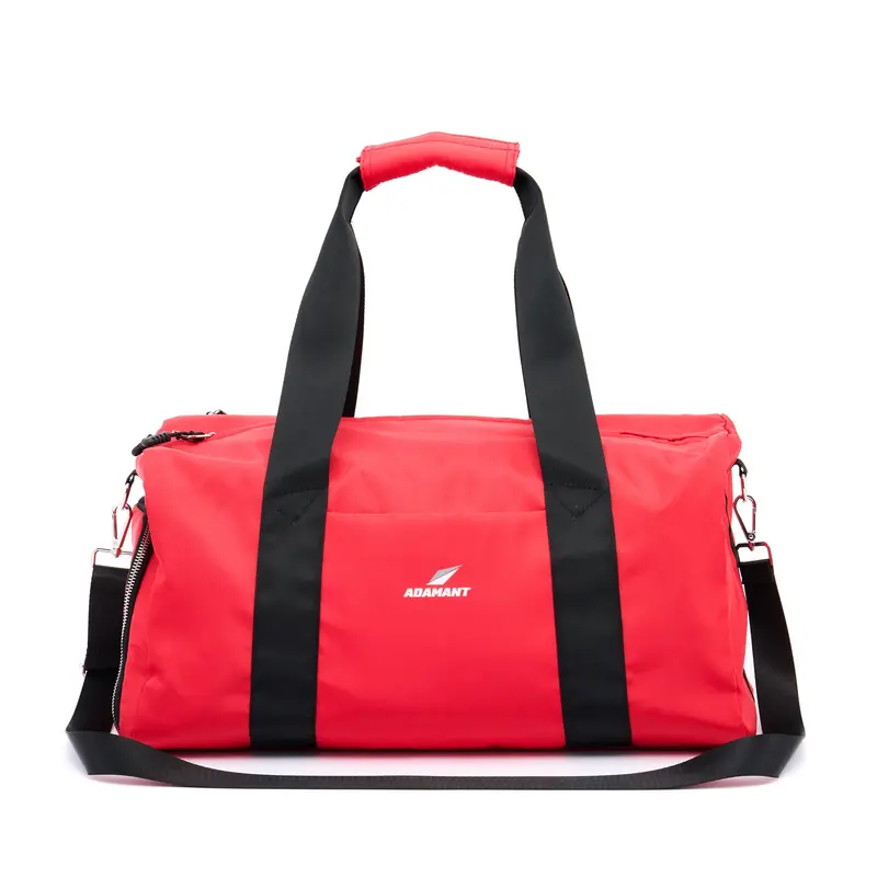 GlideGear Crimson-Black Sports Duffel Bag – Durable Travel & Gym Carryall