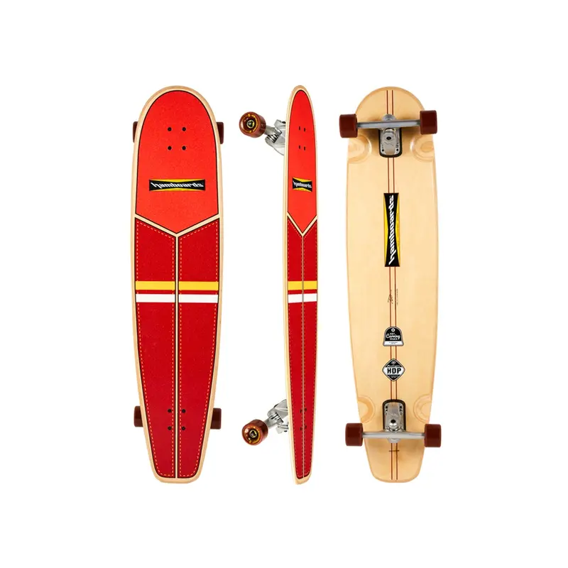 Hamboards 45″ Huntington Hop Longboard – Red/Orange/Yellow/White