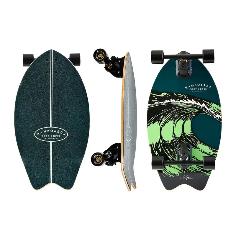 Hamboards The Corey Lopez Twisted Fin 26-Inch – Dark Teal Finish