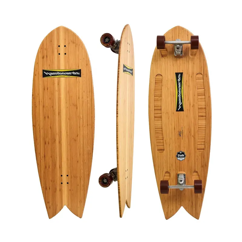 Hamboards The Fish 4’5″ Cruiser – Eco-Friendly Bamboo Deck