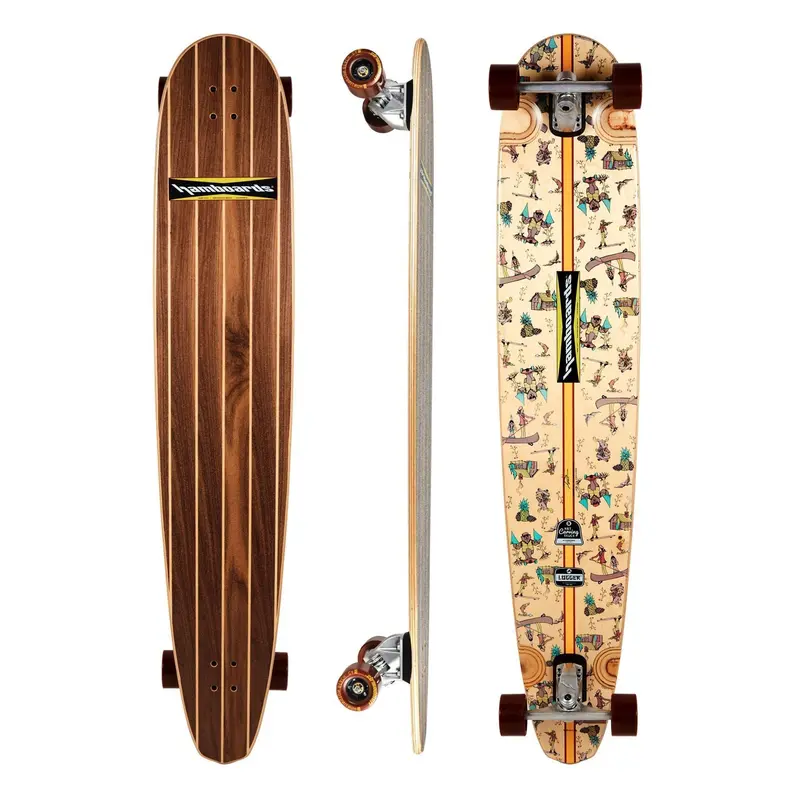 Hamboards The Logger 5-Foot Board – Rich Walnut Wood Construction