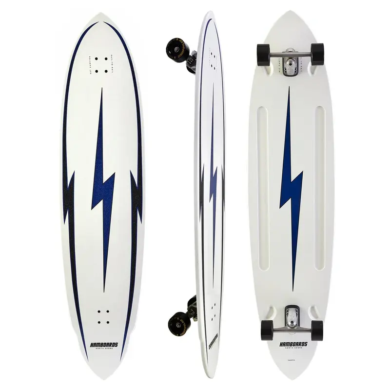 Hamboards The Pinger 5’7″ Longboard – North Shore White Design