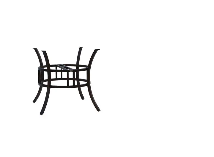Hamilton Adjustable Aluminum Table Base – Fits 54″ Round Top with Umbrella Hole