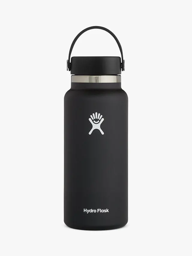 Hydro Flask 32 oz Wide Mouth Vacuum Insulated Water Bottle – Matte Black