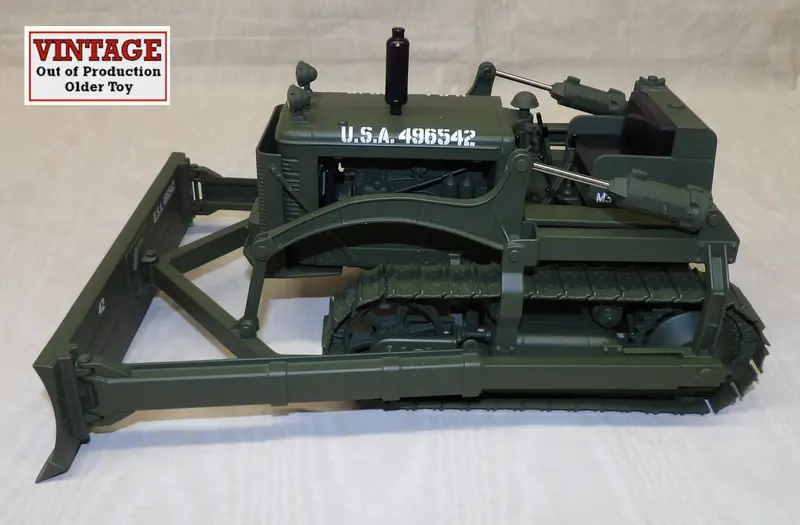 International TD-14 (M3) Diesel Crawler Tractor with Blade – 1:16 Military Green Replica
