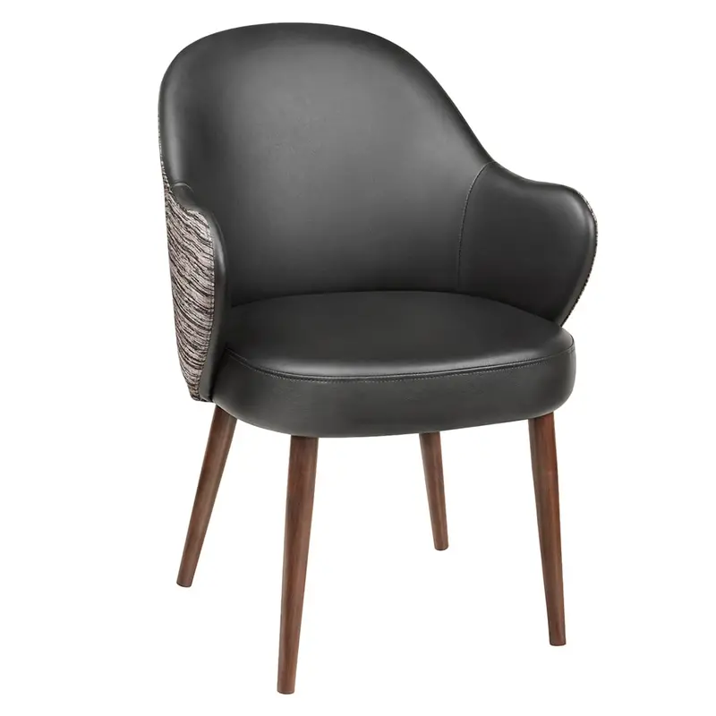 Jasper Black Dining Chair – Matte Finish, Ergonomic Contour, Stackable