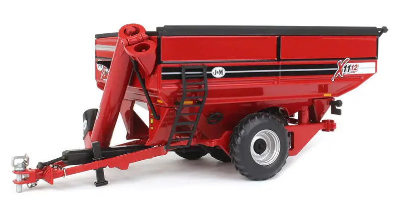 J&M X1112 Extended-Reach Grain Cart – Red, 1:64 Scale, Tandem Walking Duals