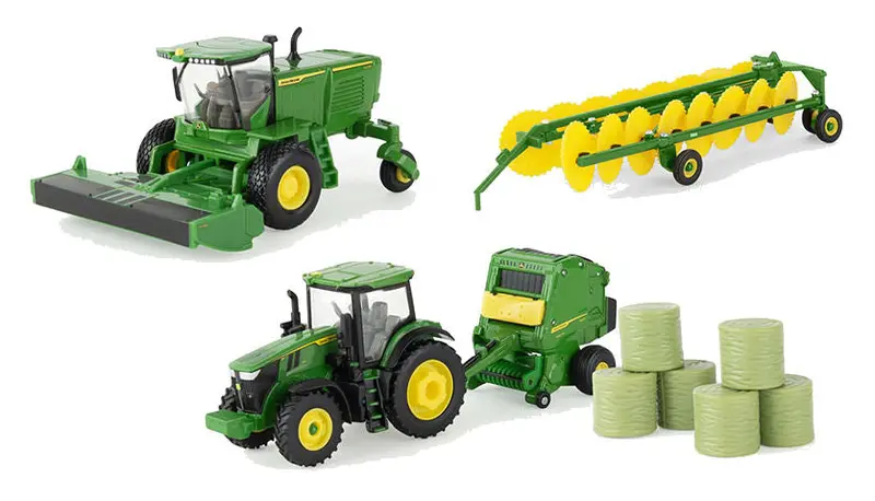 John Deere Haying Equipment Set – 1:64 Multi-Piece Farm Toy Collection