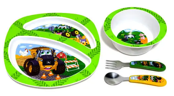John Deere Kids #Y12077 4-Piece Feeding Set for Toddlers