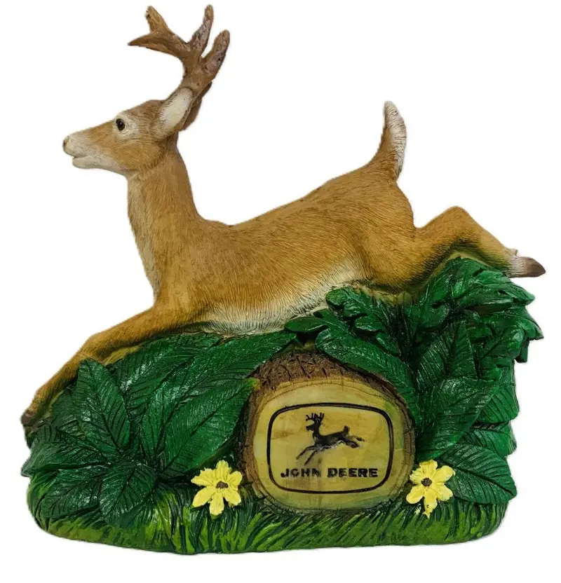John Deere Leaping Deer Coin Bank – Collectible Animal-Themed Savings Jar