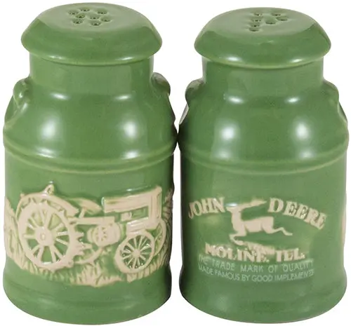 John Deere Milk Can Salt and Pepper Shaker Set #6940
