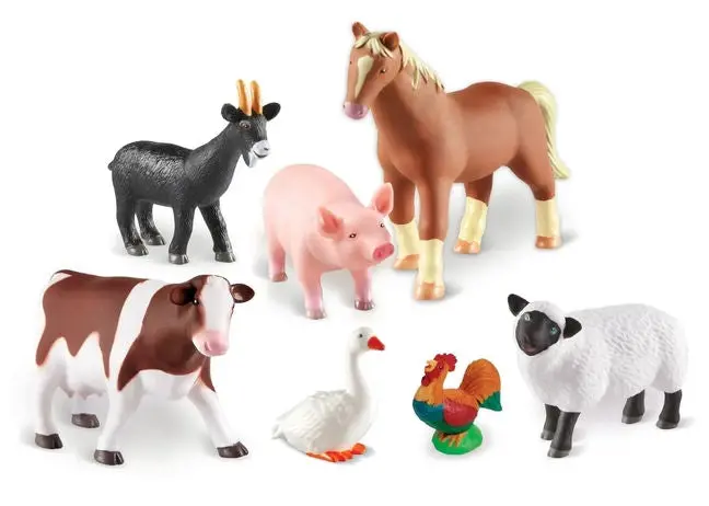 Large-Scale Farm Animal Collection – Educational Toddler Learning Set