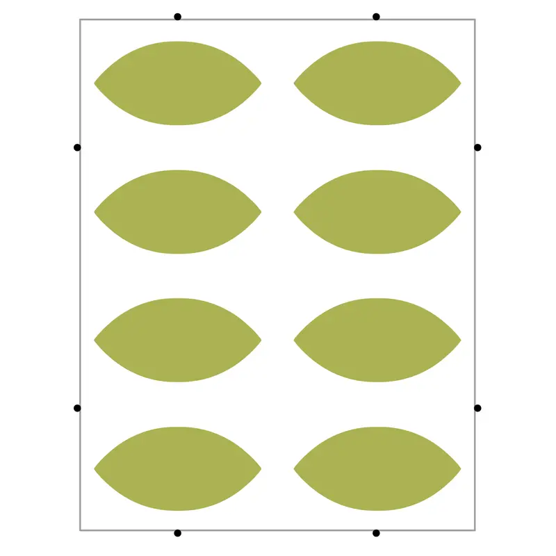 Leaf-Shaped Seal Sticker #2 (Pinnovation)