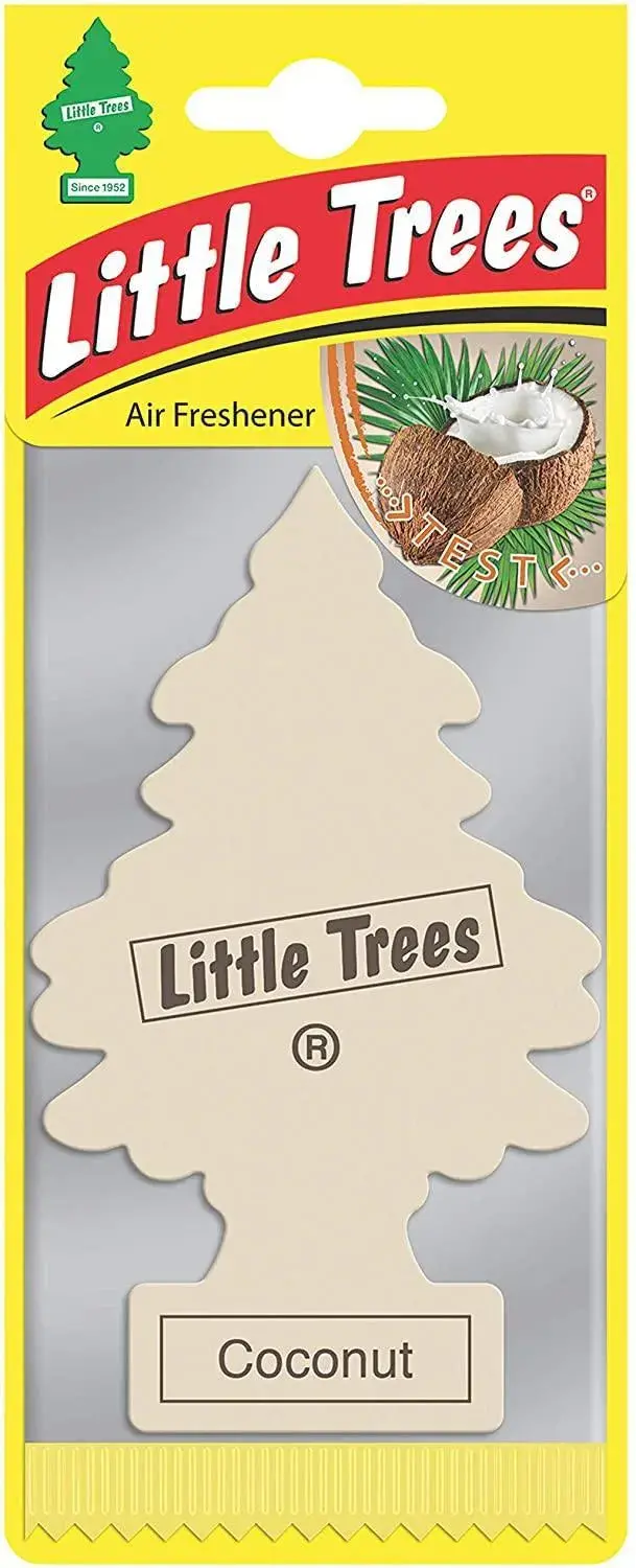 Little Trees Coconut Air Freshener – Classic Hanging Car Vent Clip