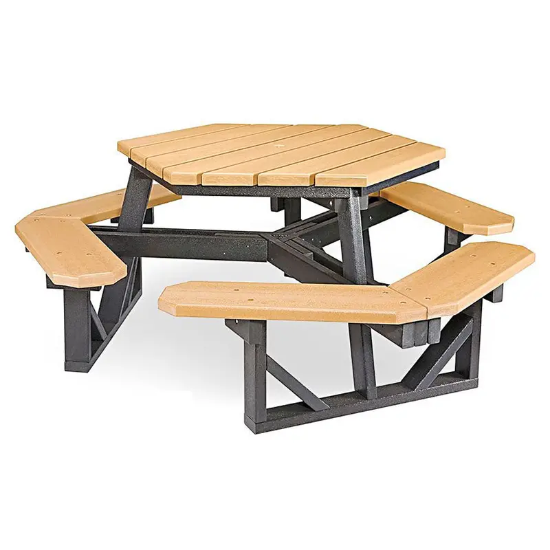 Low-Maintenance Recycled HDPE Picnic Table – UV-Stable