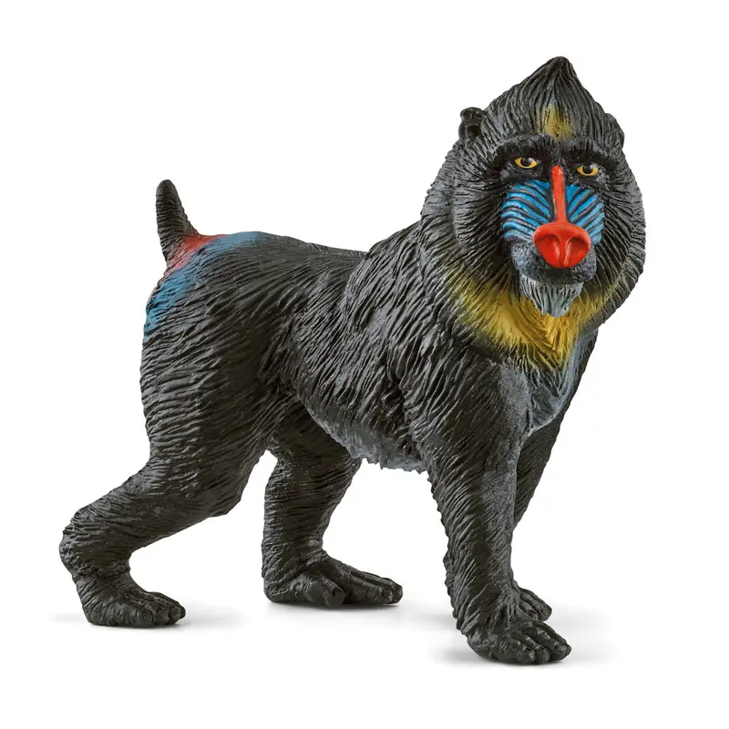 Mandrill Animal Figure – Detailed Primate Sculpture with Vivid Coloring