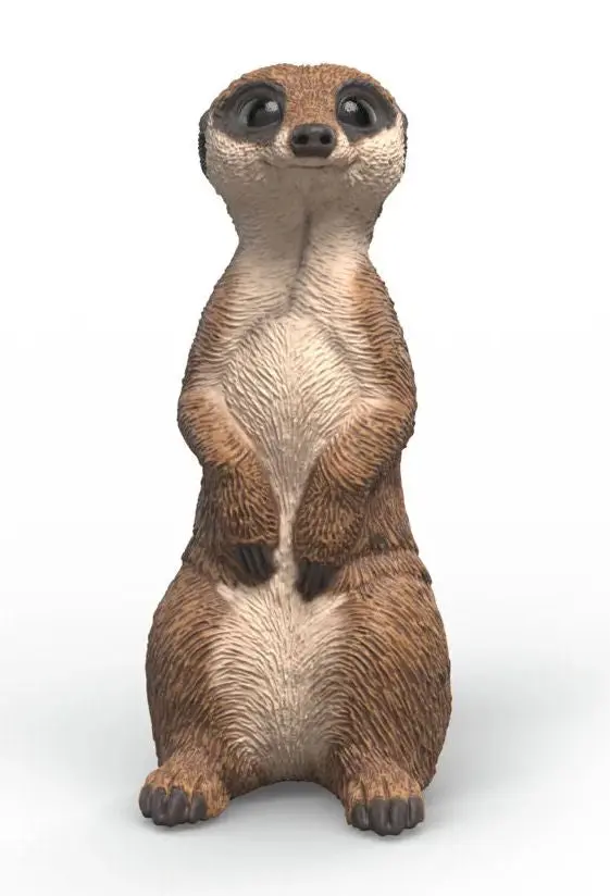 Meerkat Figurine – Animated Desert Mammal Sculpture (#14935S)