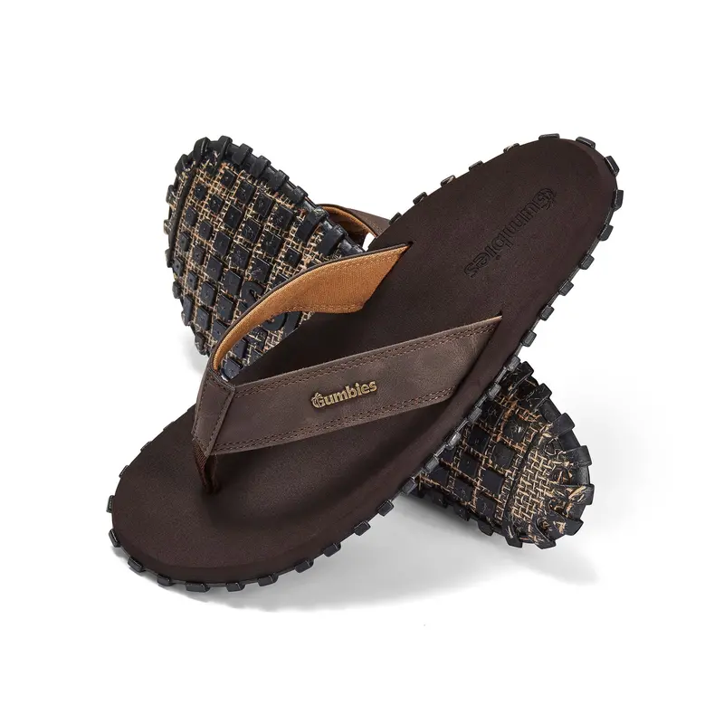 Men’s Vegovert Brown Flip-Flops