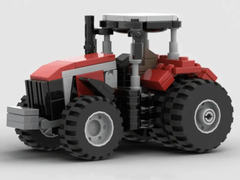 Mini Massey Ferguson 8S Series Tractor Building Kit – STEM-Compatible Block Set