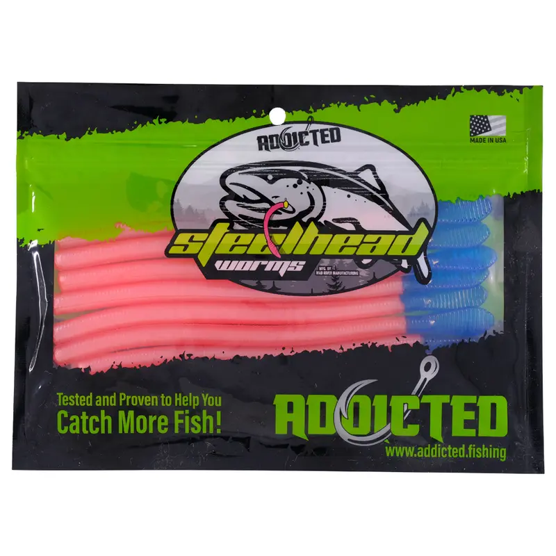 Miss America Steelhead Worms – Premium Soft Plastic Lures
