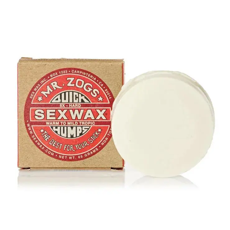 Mr. Zog’s Sex Wax Quick Humps: Hard Base Coat for Warm to Tropical Conditions (5-Pack)