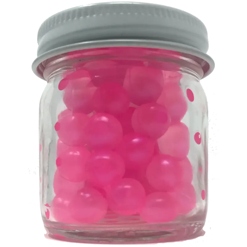 Nail Polish Pink Rubber Egg Bait for Trout and Steelhead